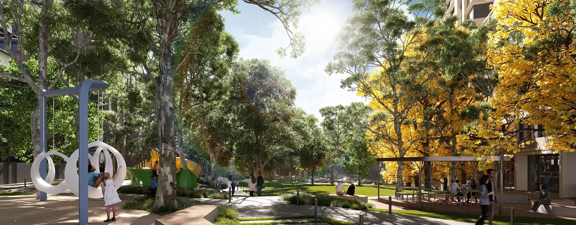 Arncliffe Central -  Public spaces